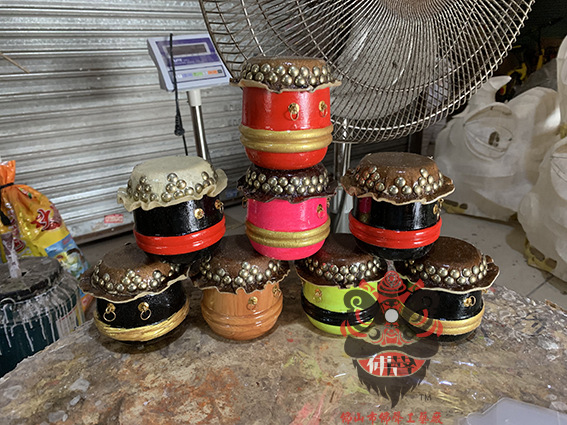 超值人气迷你狮鼓模型摆设牛皮锣鼓摆件传统手工礼品饰品厂家