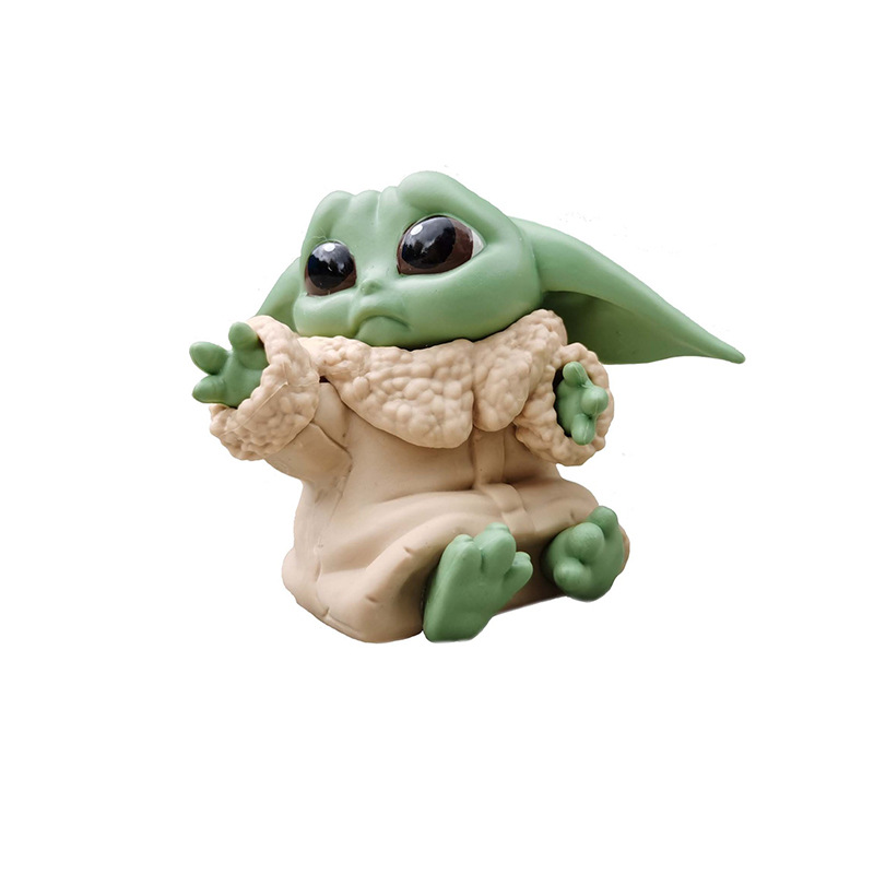 星球大战曼达洛人5款婴儿尤达宝宝babyyoda公仔q版手办动漫车载