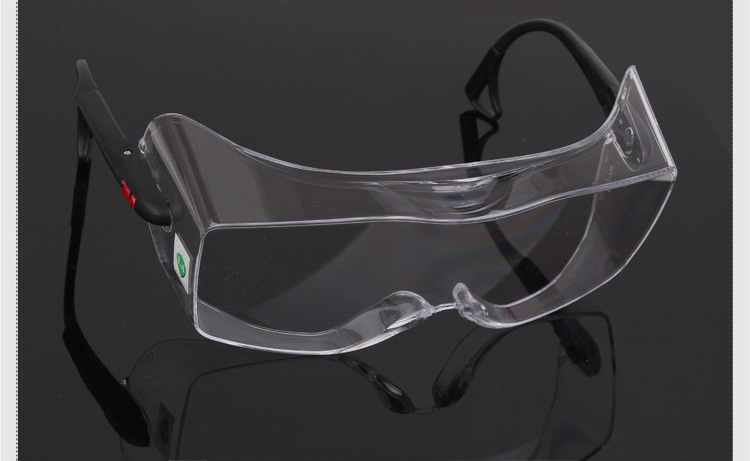 3m12308防护眼镜实验室护目镜防雾防尘防沙防刮擦防风近视镜