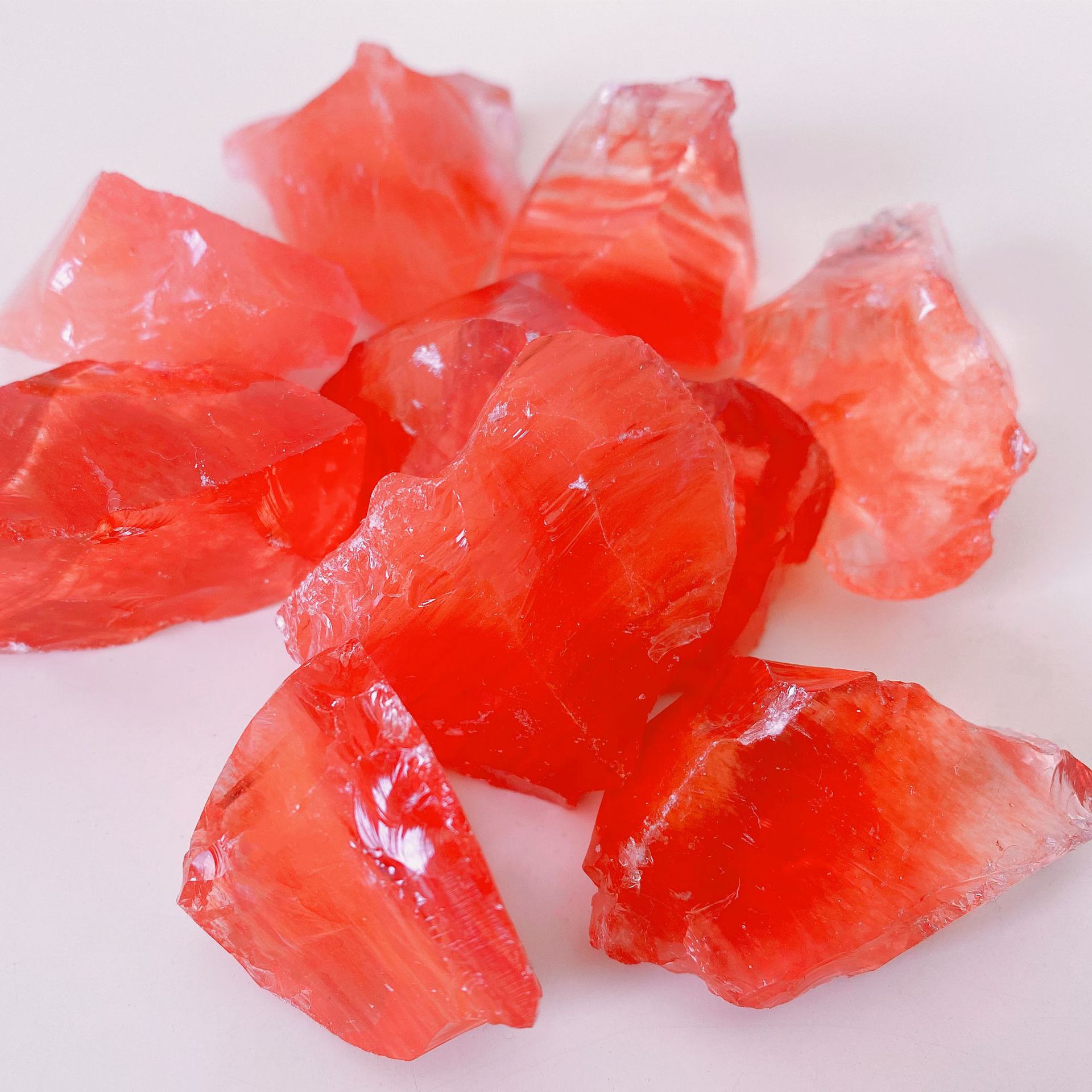 水晶工艺品批发 原料西瓜红原石水晶工艺品香薰扩香石礼品