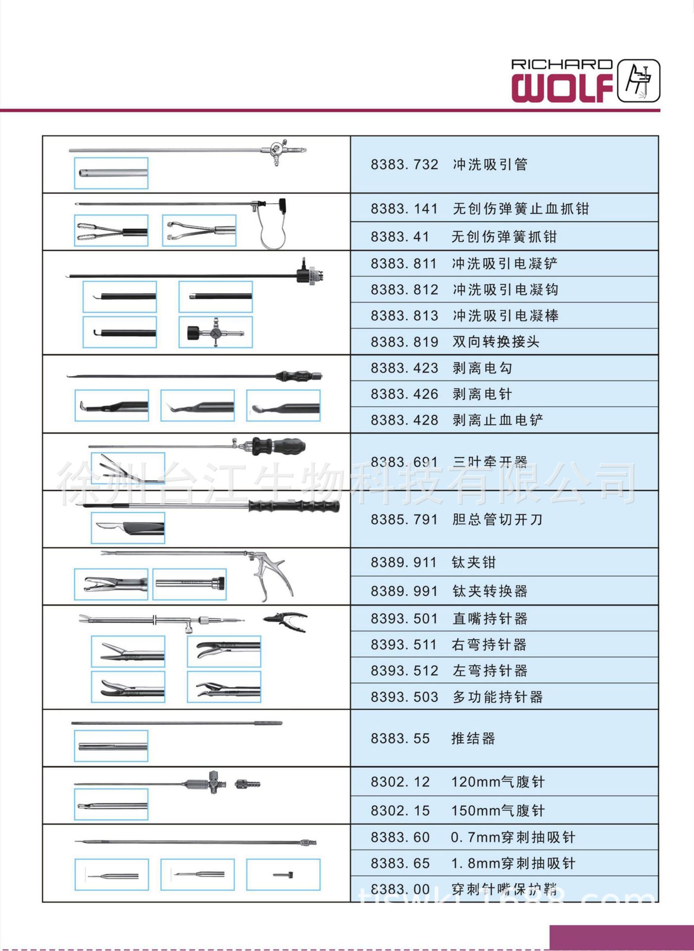 狼牌腹腔镜德国wolf原装腹腔手术器械内窥镜胸腹腔镜配套手术器械