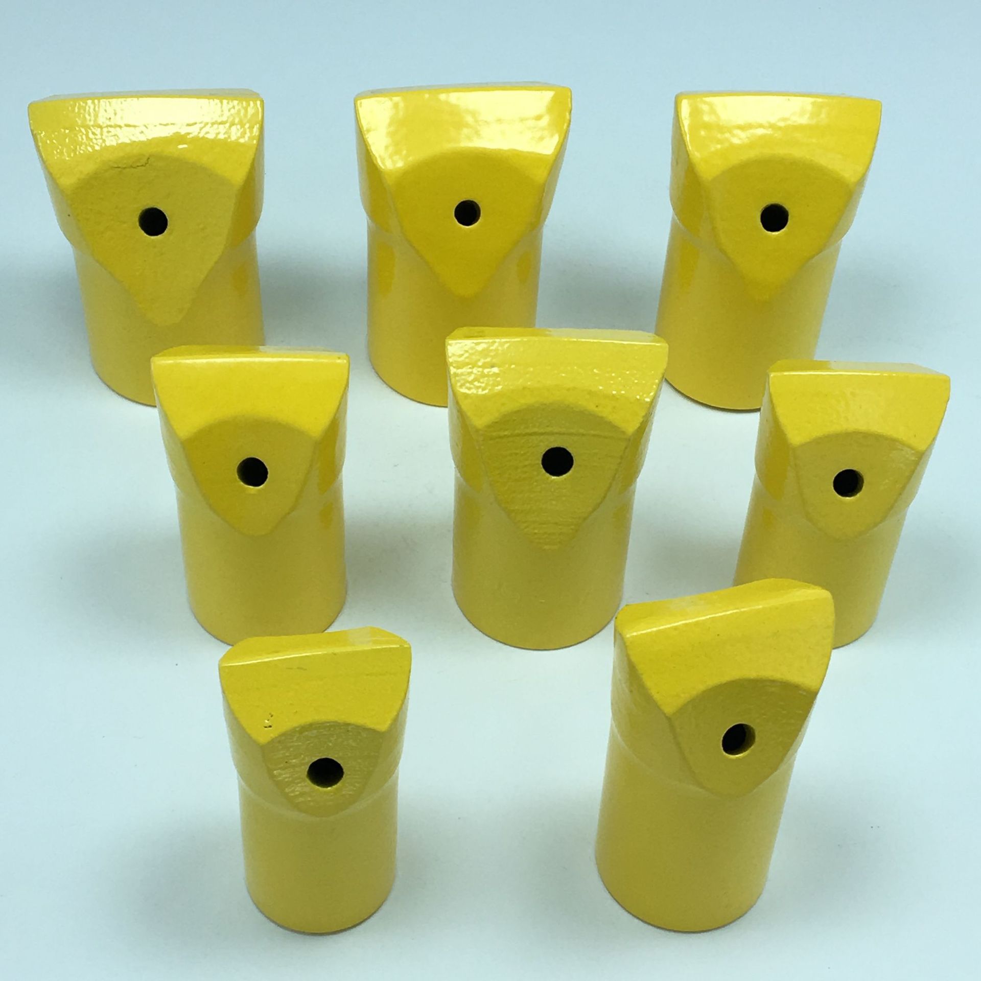 开山钎具钎头 矿用凿岩钻头 矿山一字球齿钻具 风钎杆