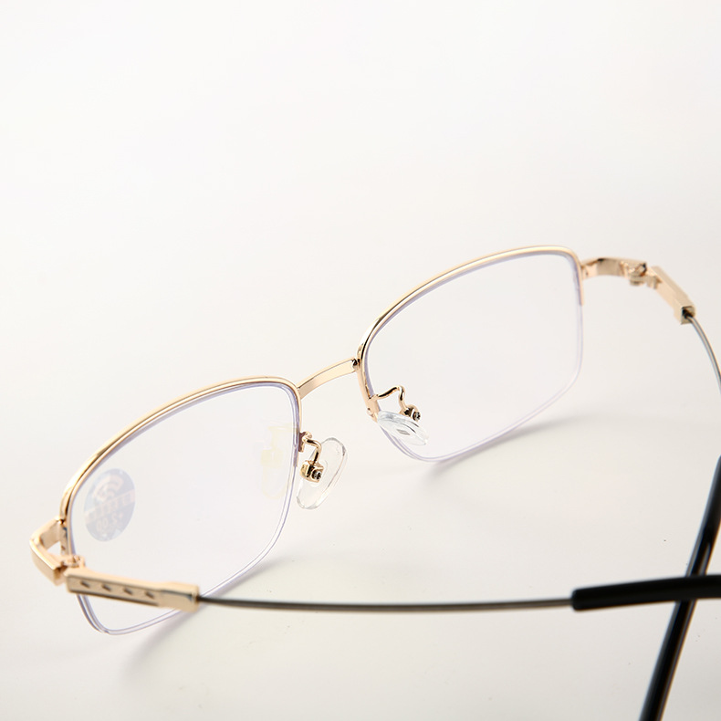 现货供应新款复古老花镜 记忆金属架金色眼镜老花镜