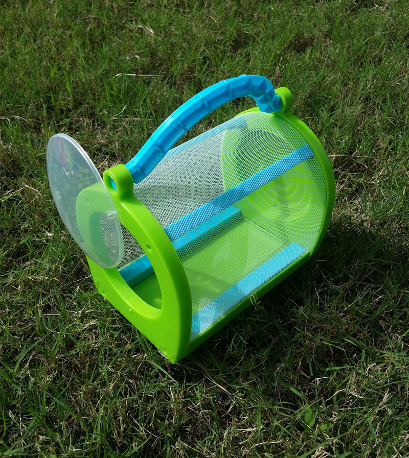 昆虫笼子蝴蝶笼饲养盒昆虫观察盒捕虫网三件套套装儿童节礼物