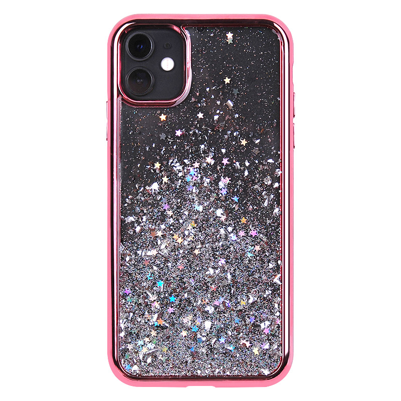 适用iphone12套啤二合一贴皮素材pc tpu苹果11凹槽贴片手机壳现货