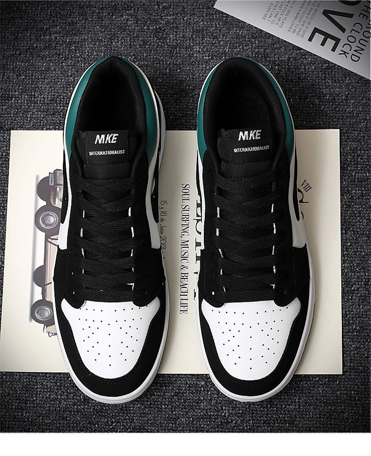 秋季新款黑绿脚趾2020aj莆田空军一号情侣鞋中学生时尚运动休闲鞋