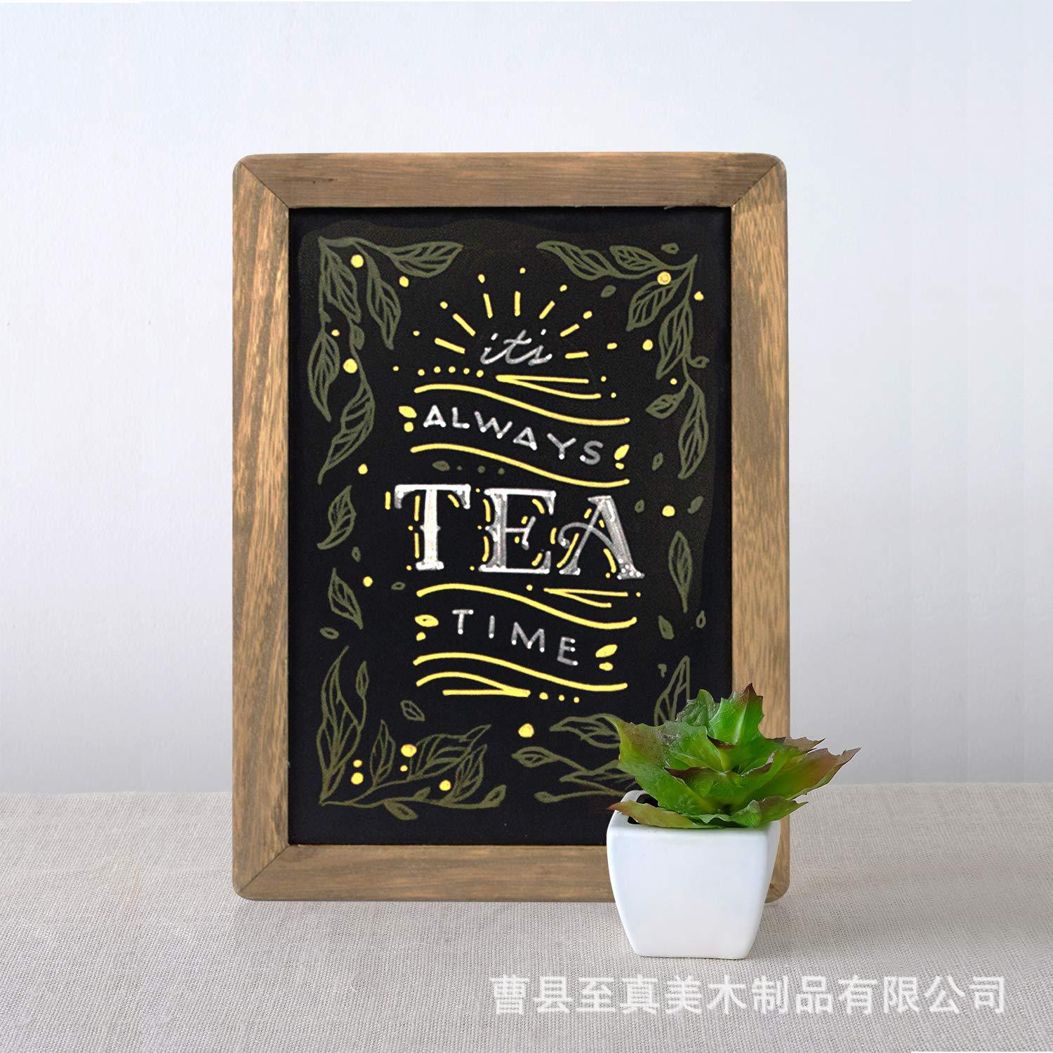 复古怀旧酒吧咖啡店铺实木制小黑板广告菜单留言无磁黑板