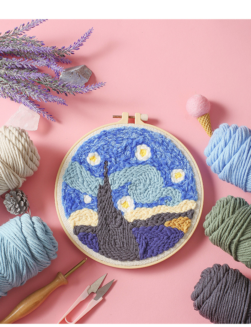 俄罗斯diy戳戳绣材料包手工戳戳乐创意摆件情侣礼物生日礼品xw011