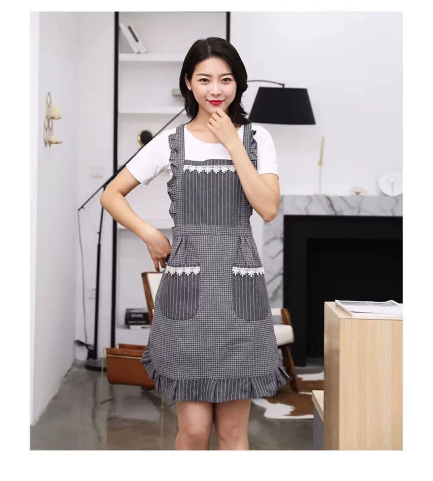 大货可以发物流需要的亲们可以联系客服帮您出效果图看此款围裙接受