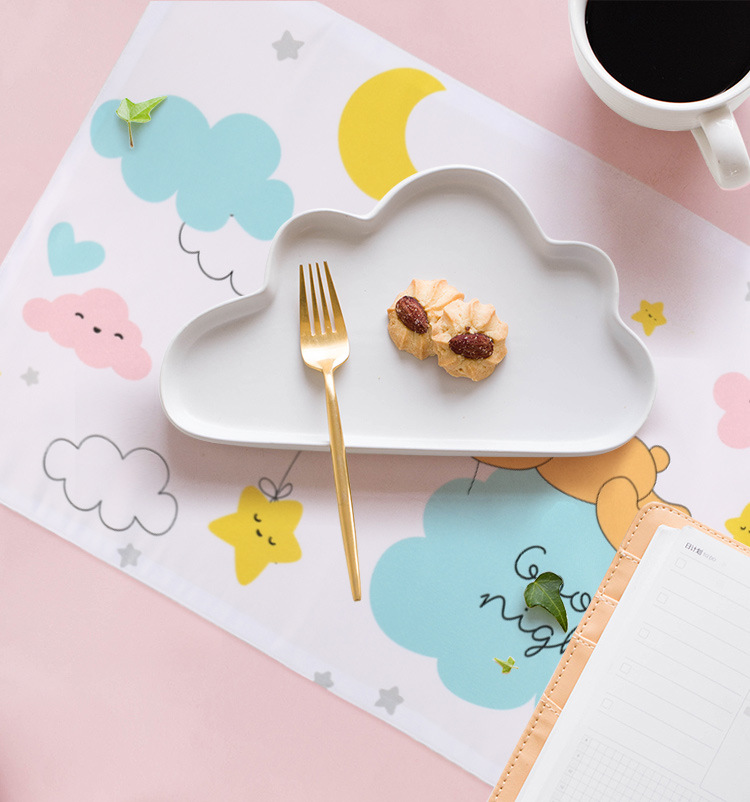 小学生餐垫学校北欧儿童餐桌垫午餐隔热垫一年级桌布防水防油餐布