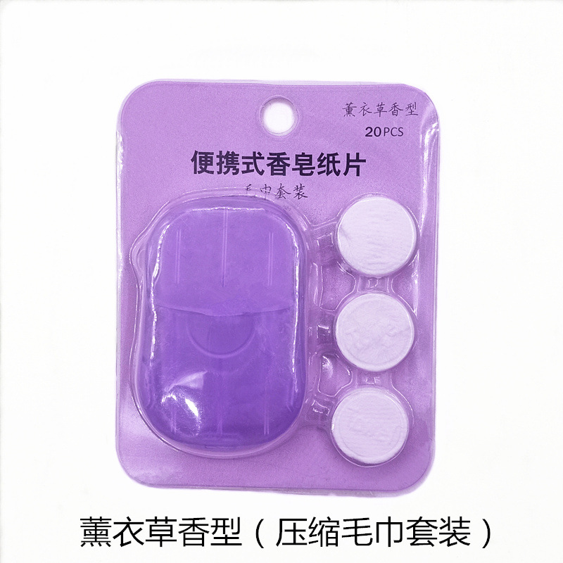 Disposable Soap Slice Soap Flake Hand Washing Fragrance with Set Soap Sheet 20 Pieces Portable Mini Soap Sheet Cleaning