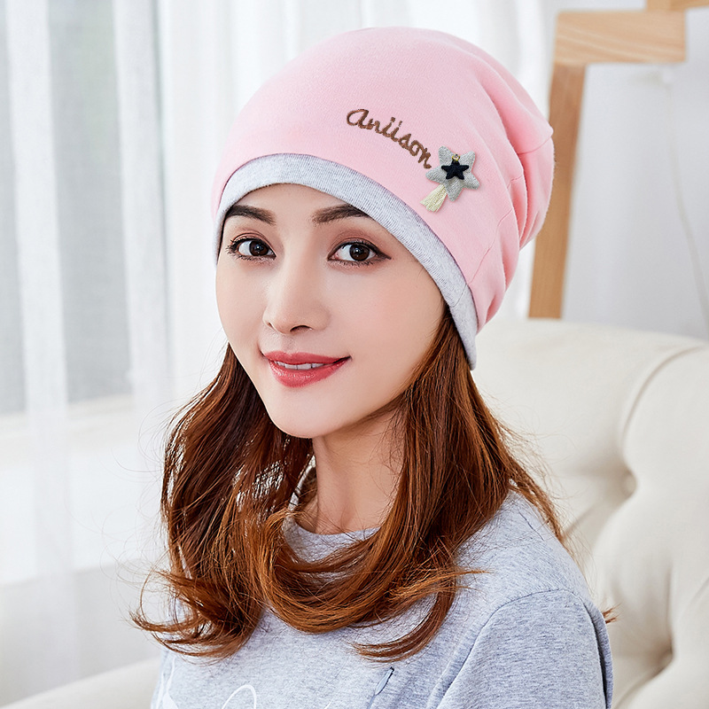 Confinement Cap English Name Good Rabbit Doll Pile Heap Cap Five-Pointed Star Maternity Hat Face Washing Makeup Hair Band Confinement Headscarf