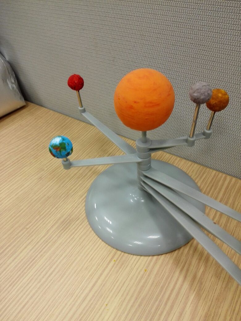 太阳系九大行星模型 diy手工益智玩具材料天体仪夜光球科技小制作