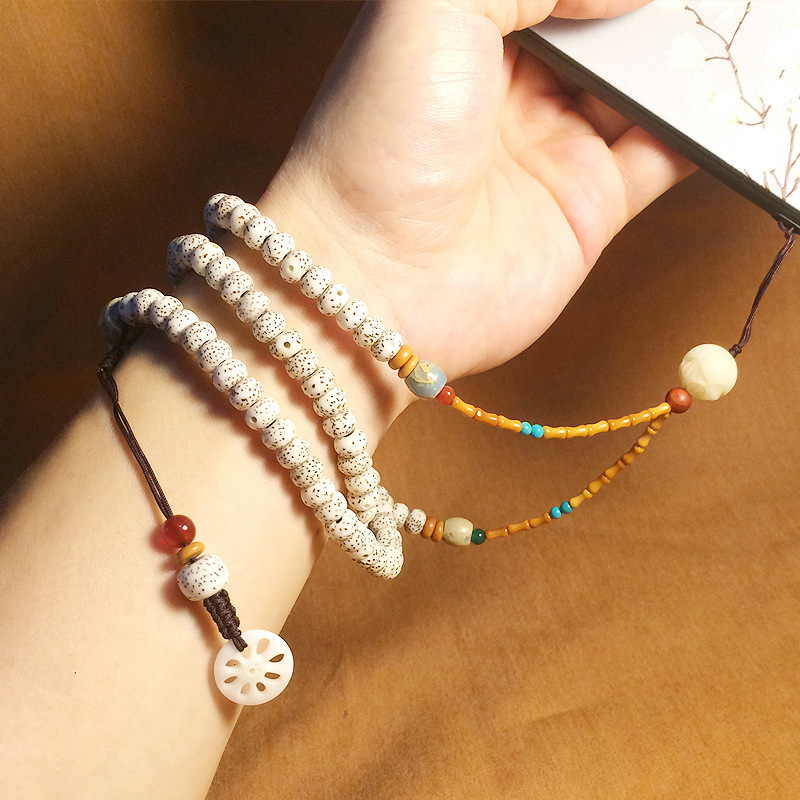 迷你星月菩提子高档手机挂链挂脖挂绳通用长款文艺可拆卸男女