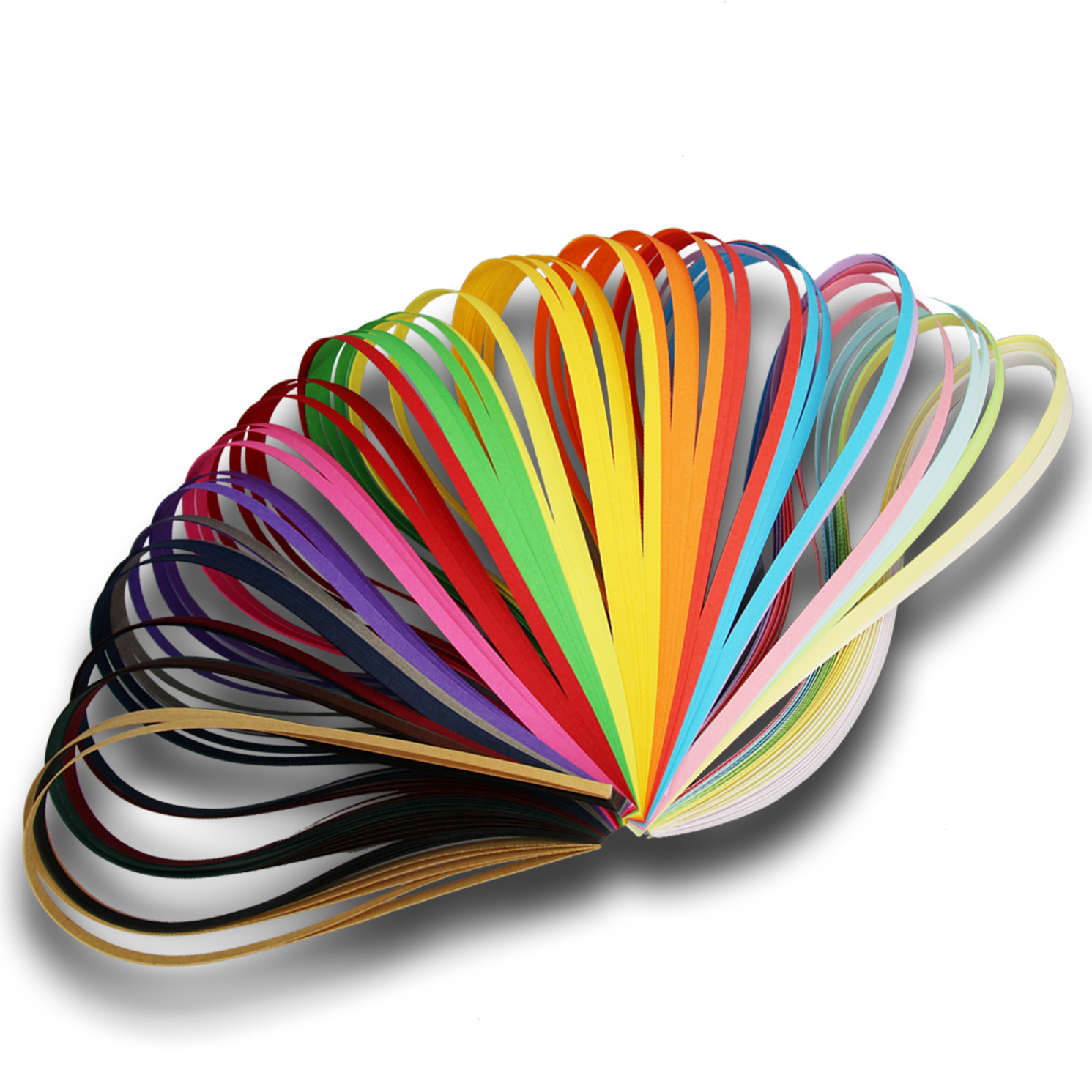 彩色衍纸条单色渐变色纸条卷纸条卷条儿童手工衍纸材料包初学者