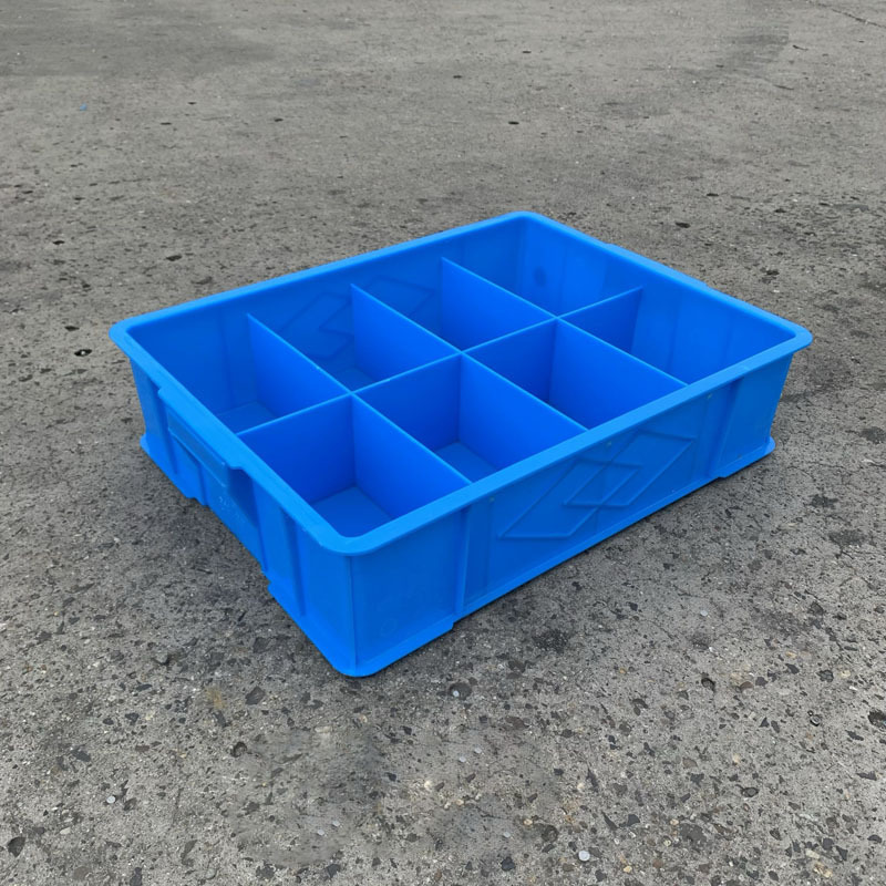 全新塑料格子箱450345115八格塑料箱小格塑料分格箱五金工具箱