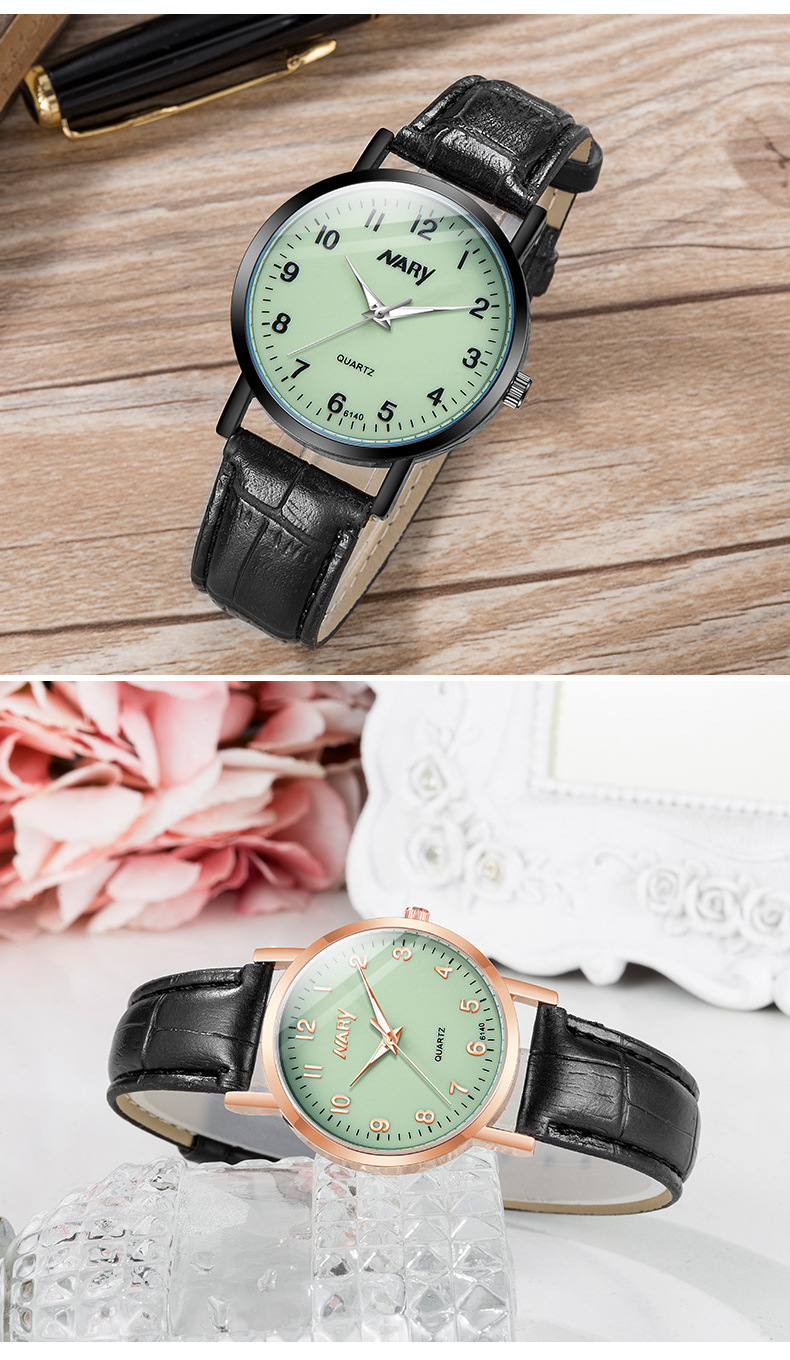 nary/耐瑞 网红爆款手表正品简约防水情侣手表男女石英表一件代发