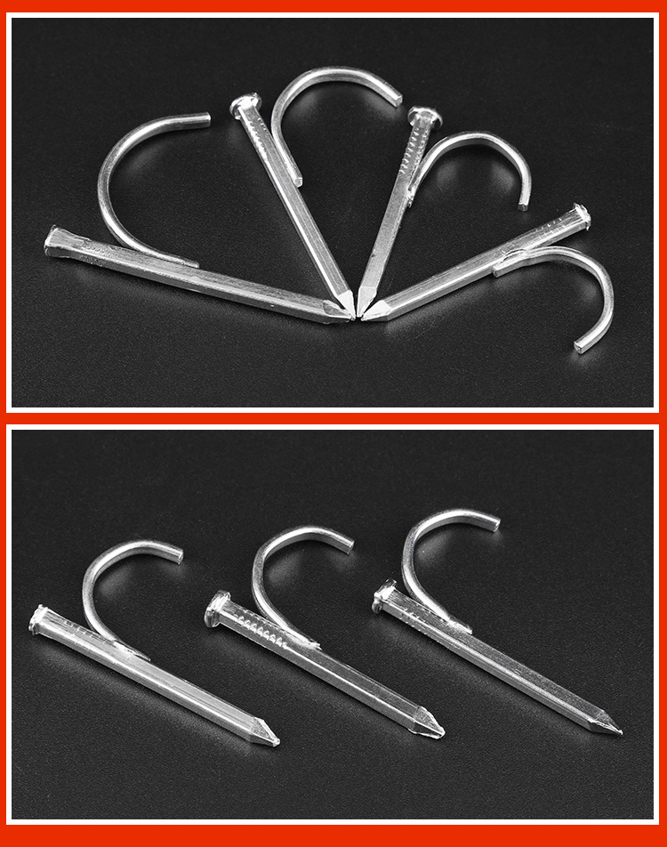 ppr20水管钩钉入墙勾钉线管卡扣水泥钉固定钉钩卡钉一体钉勾丁子