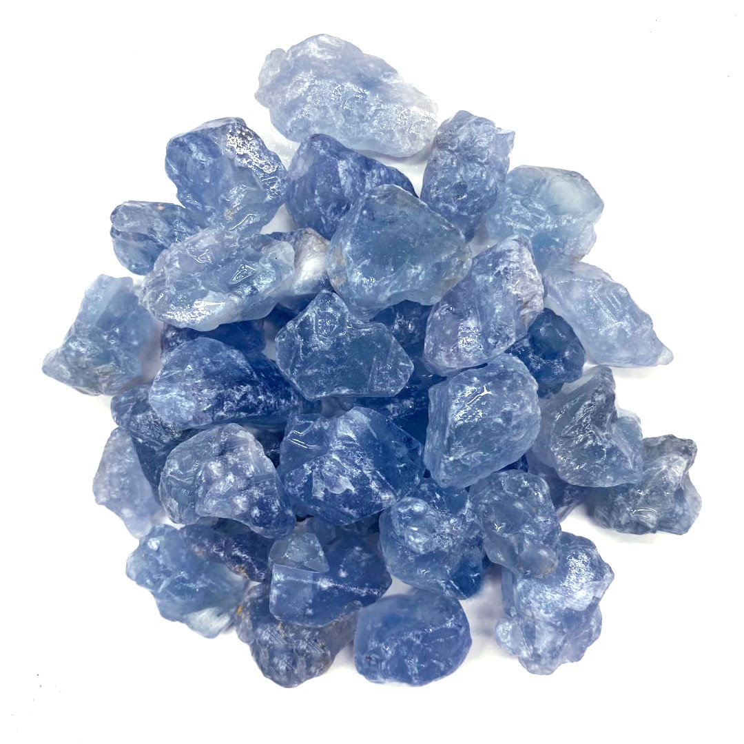 天然水晶原石碎石 蓝水晶 天青石无火香薰扩香石原料晶石香薰装饰