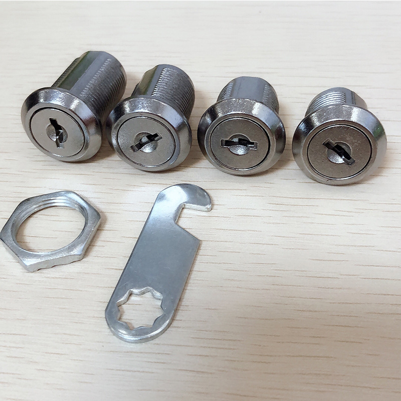 工厂供应方形现代简约家具抽屉锁 锌合金方舌抽屉锁 五金家具配件