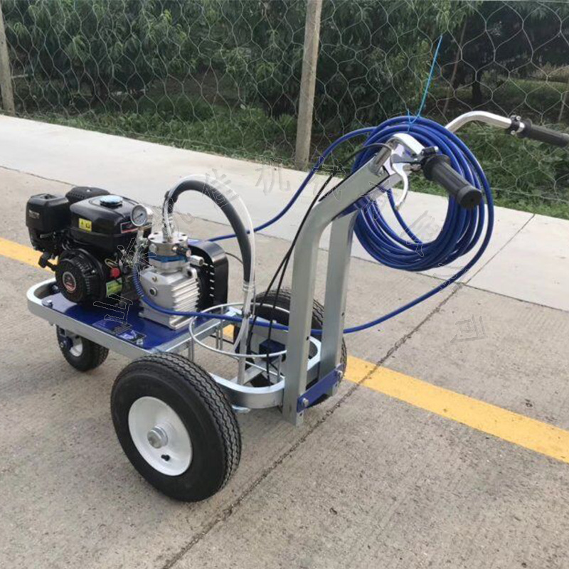 马路冷喷划线机塑胶跑道标线机冷喷漆料喷涂划线机厂房仓库划线机