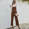 PH7113# New products fashion lady rompers Autumn and winter corduroy Strap trousers Casual Rompers