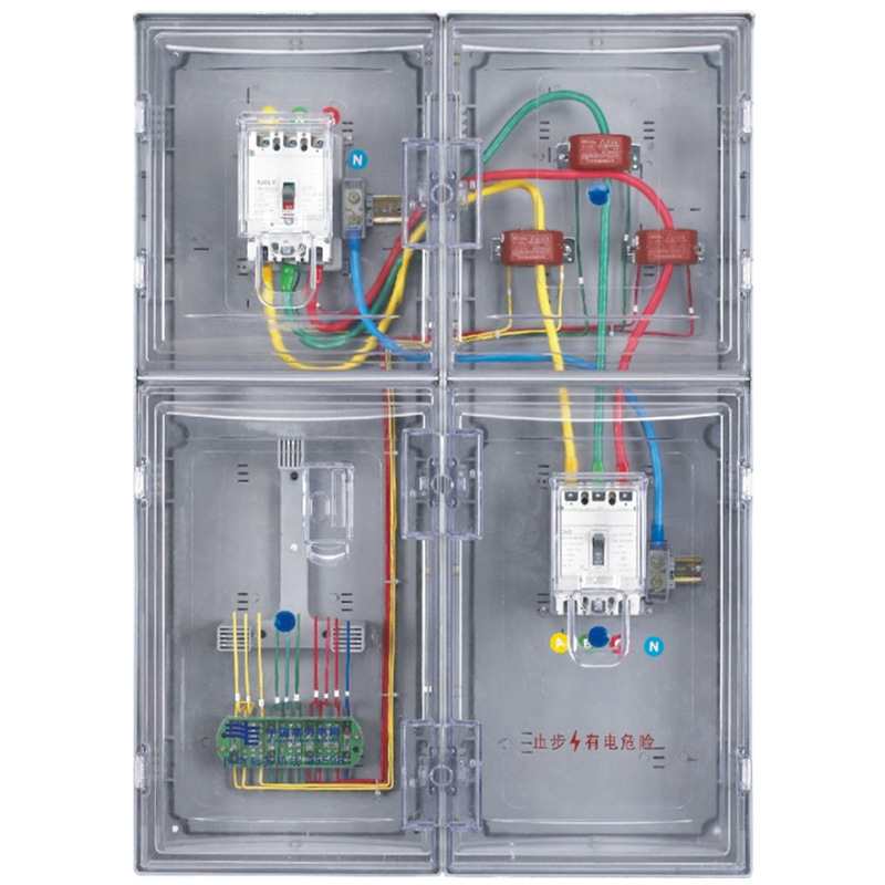 南网费控三相一表带互感器标准电能计量箱 透明电表箱 防水配电箱
