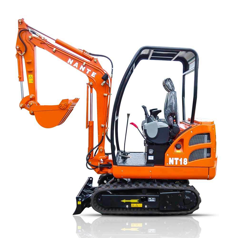 南特微型挖掘机18型1小型钩机2吨农用工程挖土机小勾机15全新果园