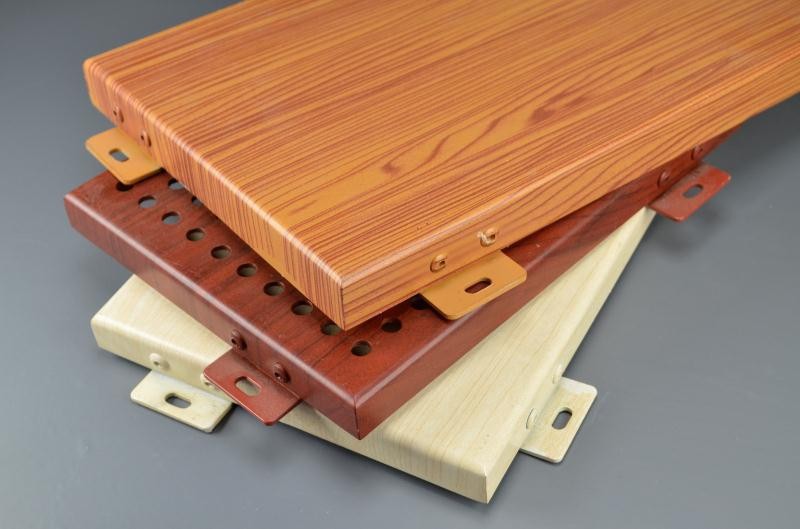 慕墙装饰板材铝合金热转印工艺户外氟碳木纹铝单板 内墙1.0护墙板