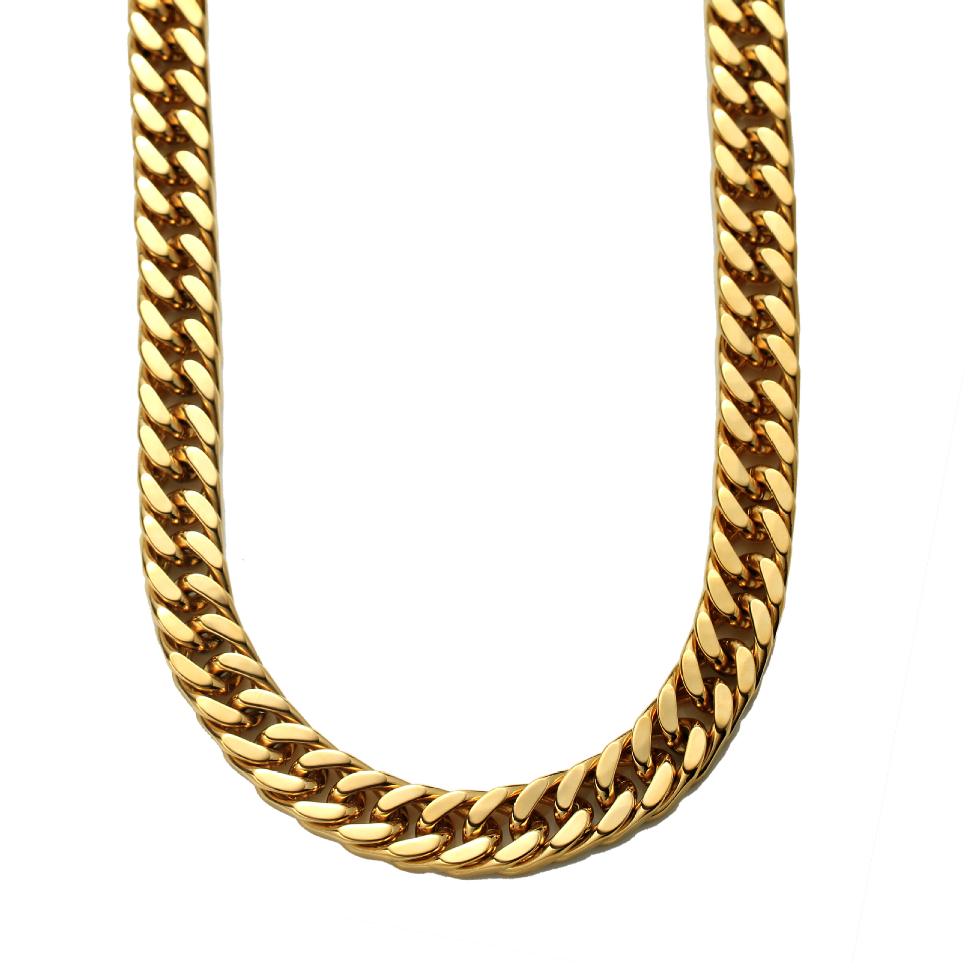 欧美不锈钢跨境嘻哈配饰饰品 男士大金链霸气夸张迈阿密古巴项链