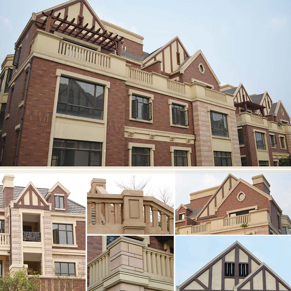 厂家供应 grc欧式建筑 grc构件线条 石膏建筑 外墙设计