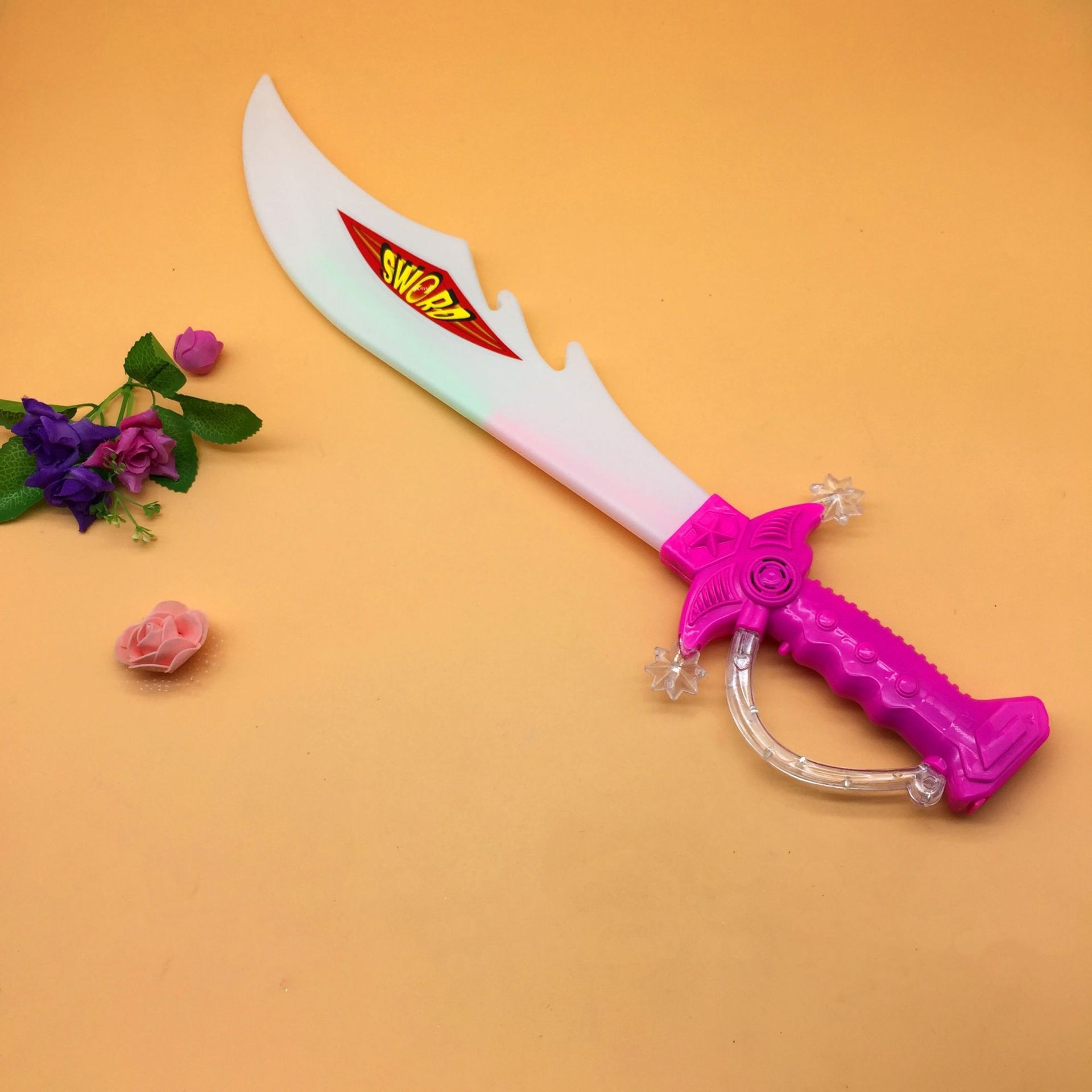 发光塑料刀剑鲨鱼剑 发光长剑重力感应有声闪光刀剑热卖儿童玩具