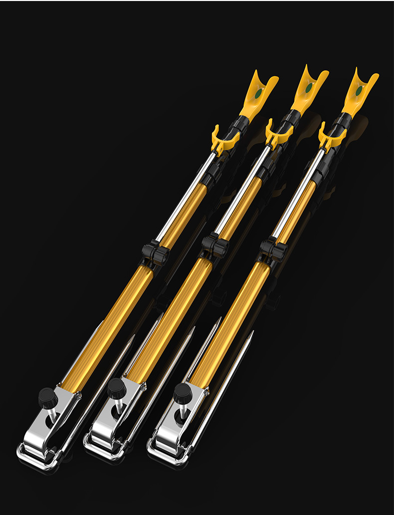 佰格铝合金炮台支架手竿架钓鱼竿杆架渔具用品新款地插钓鱼支架