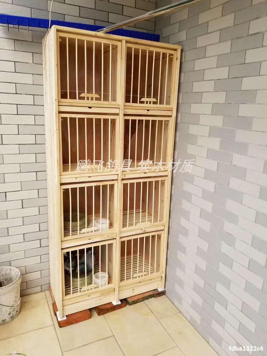 无门巢箱鸽具赛鸽信鸽巢箱笼子实木巢箱 养殖笼 鸽子用品用具