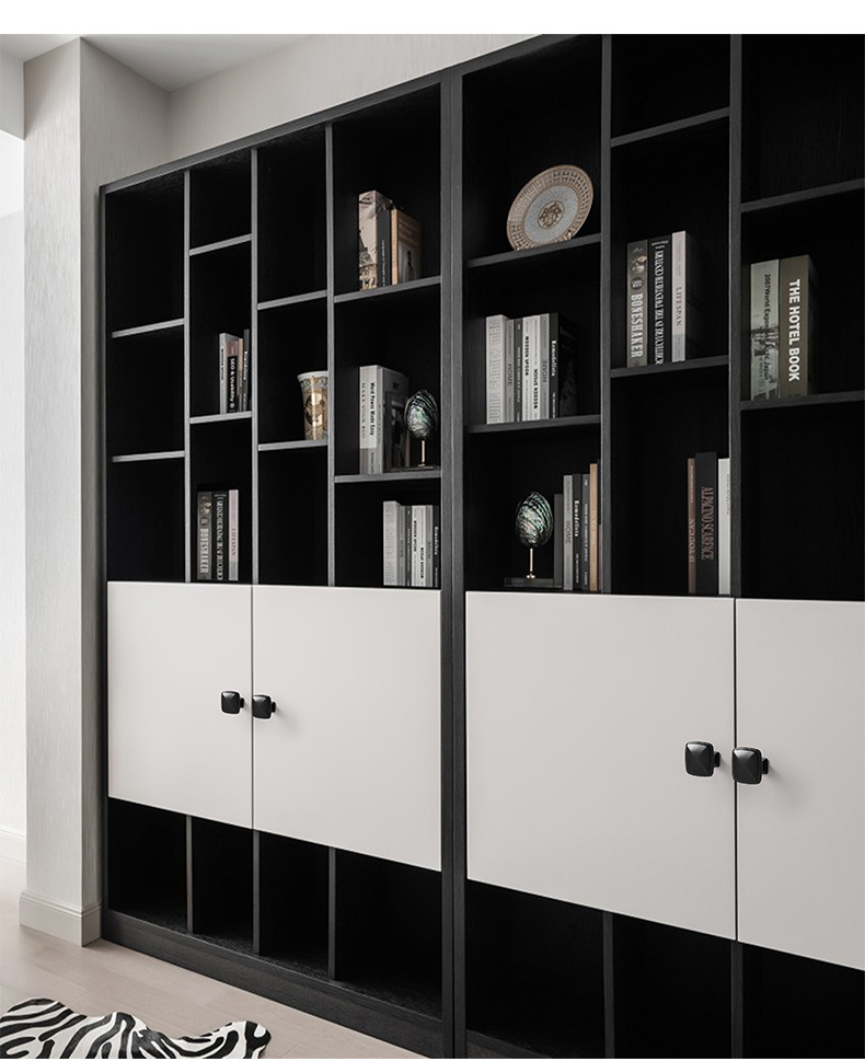 柜门拉手欧式黑色橱柜鞋柜衣柜门抽屉把手现代简约轻奢柜子小拉手