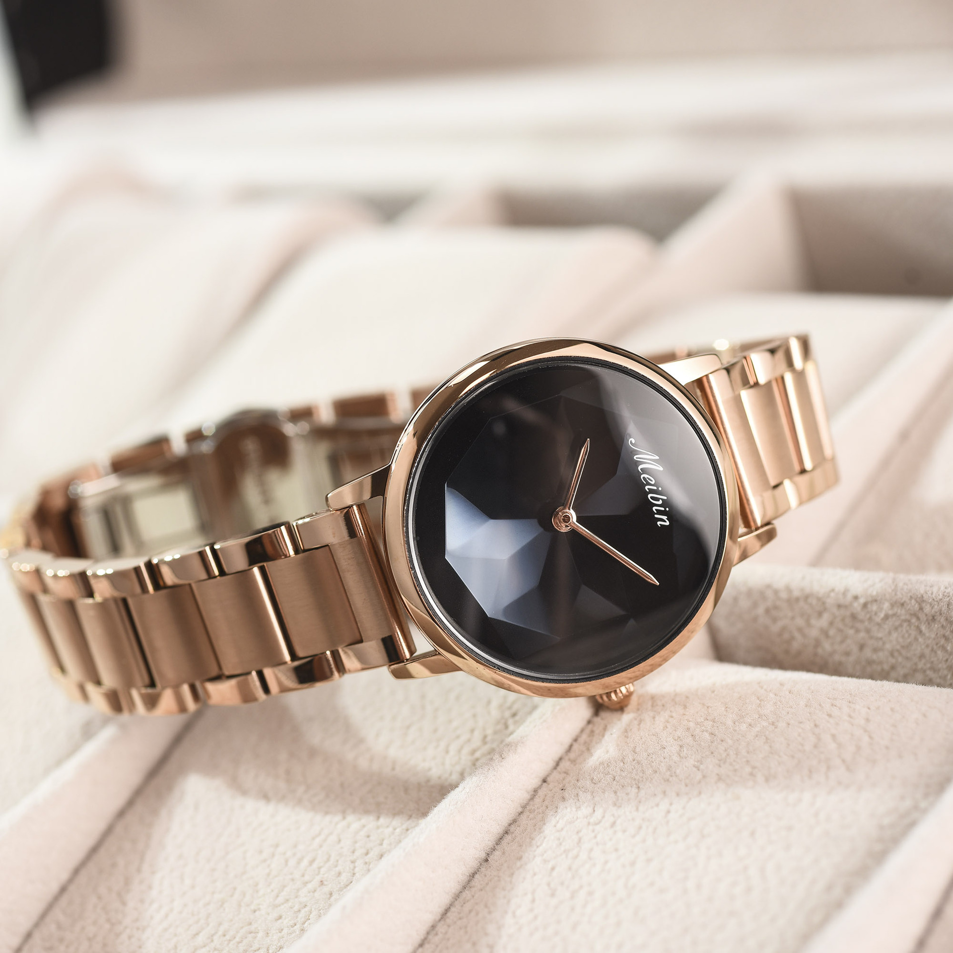 meibin/美宾 时尚简约女士石英腕表 电竞女表 woman