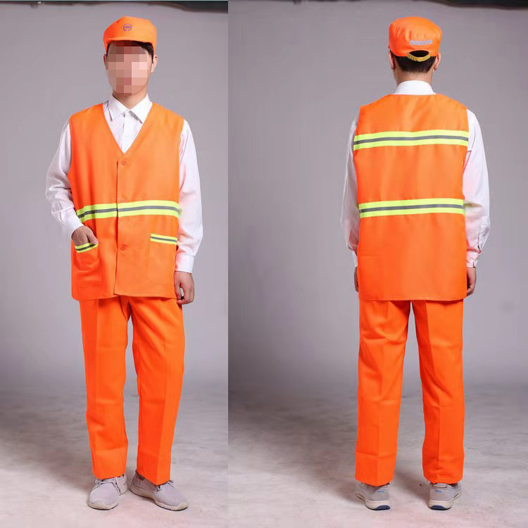 北京超佳杰环卫服短袖 夏装 前一后二反光条