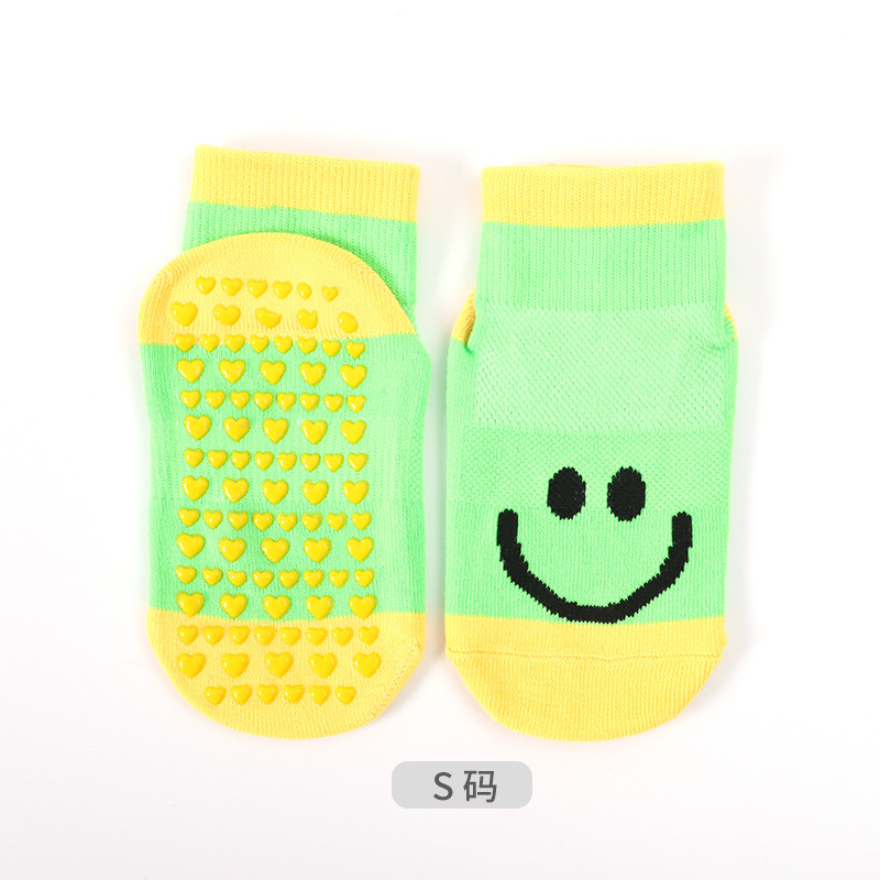 Children's Trampoline Socks Pvc Glue Dispensing Non-Slip Indoor Parent-Child Men and Women Sports Yoga Socks in Stock Wholesale