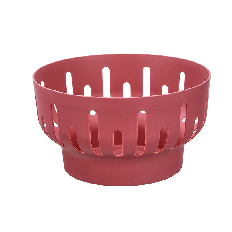 Factory Direct Supply Washing Vegetable Basket Drain Basket Large Capacity High Leg Fruit Basket Hollow Drain Storage Fruit Plate Storage Pot