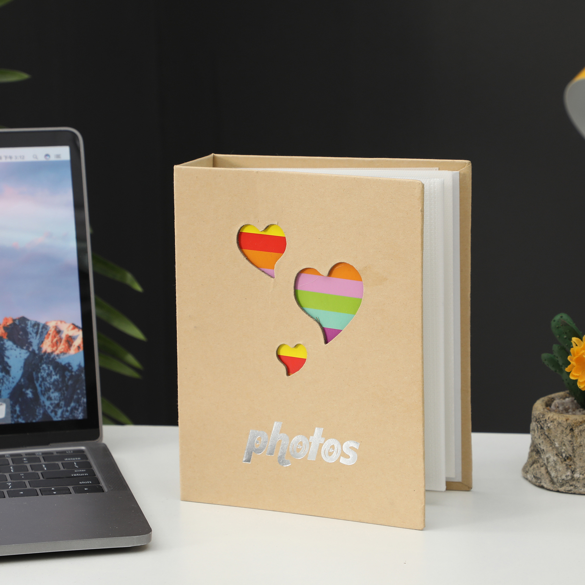 复古色爱心大容量自插袋式diy相册宝宝成长记录纪念册家庭影集本