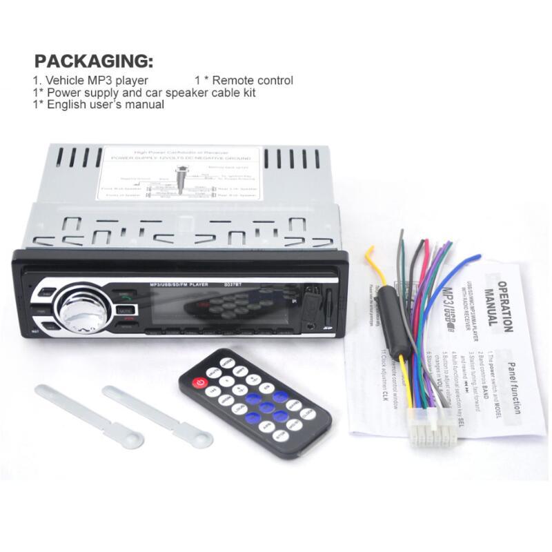 8027bt Automotive MP3 Player Bluetooth Hands-Free Call Car USB Flash Disk Pluggable Radio Replace the Original Car CD