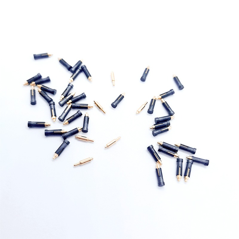 弹簧针1.5-7.25 小弹力带尾刺带帽加编带 pogopin顶针 镀金3u弹针