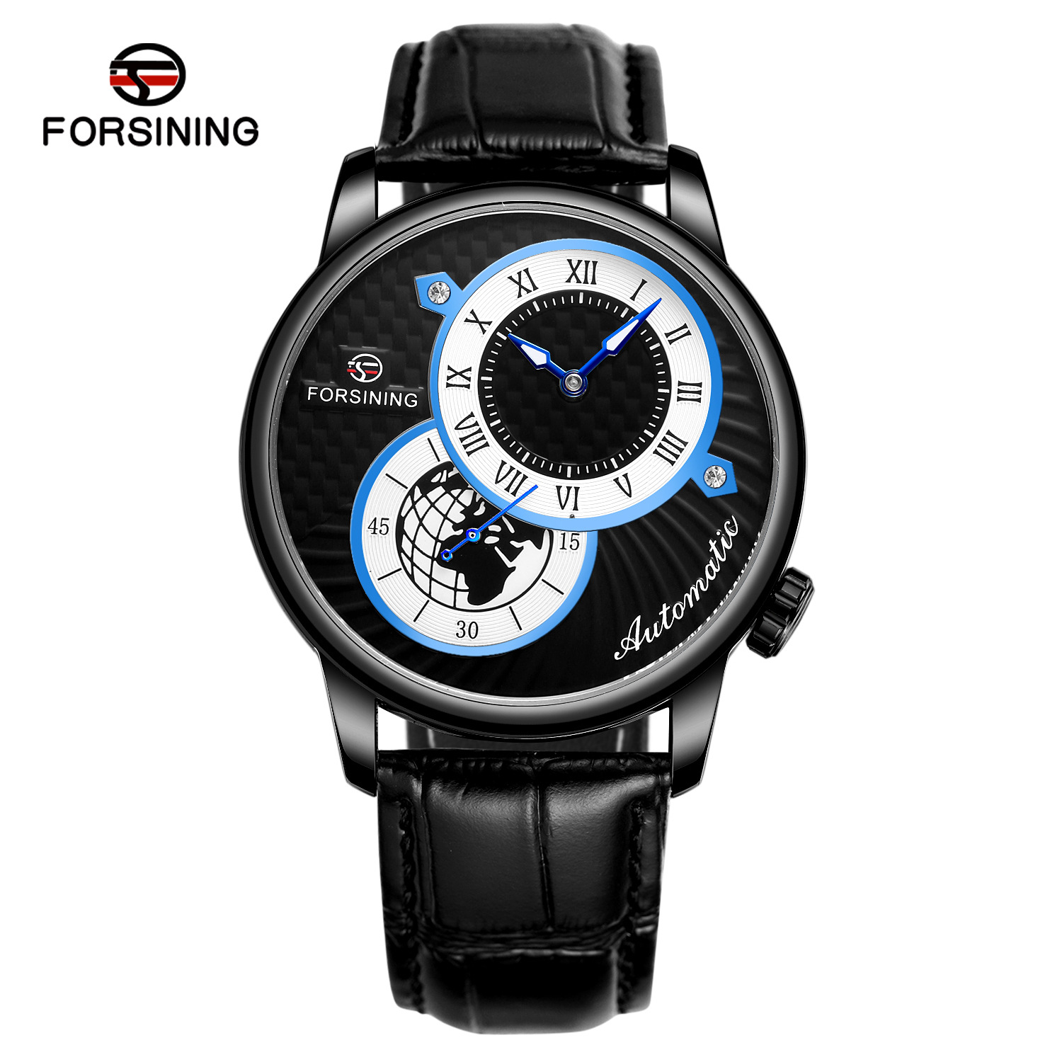 forsining富西尼362新款男士时尚休闲镂空机械机芯 自动机械手表
