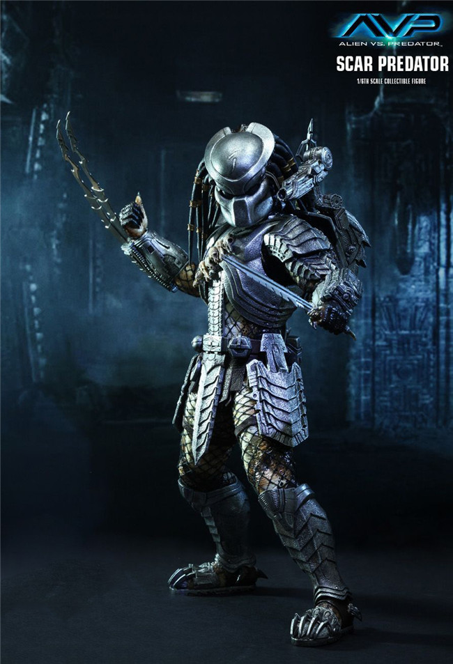铁血战士 scar predator mms190 c款 刀疤铁血战士 1/6 可动手办