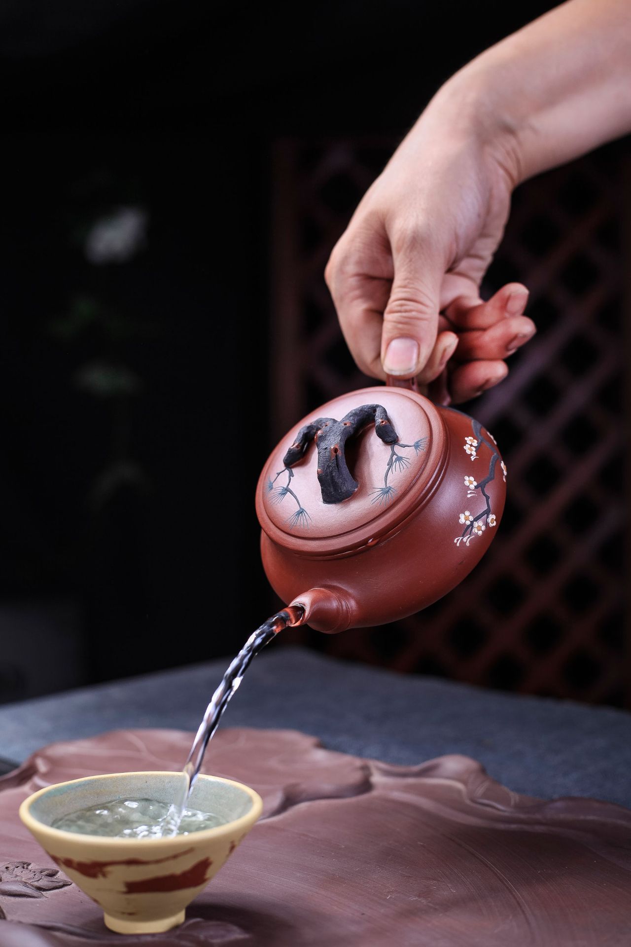 宜兴紫砂壶名家纯全手工正宗泡茶大容量单人茶具松风梅骨扁仿古壶