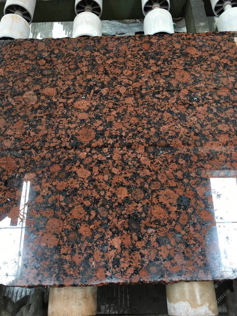 工厂低价直销红色花岗岩红钻石材
