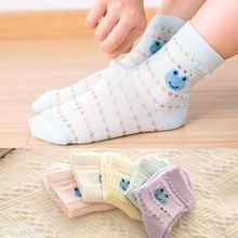 夏天网眼女童袜子儿童中筒袜薄款宝宝袜婴儿袜卡丝袜地板袜儿童袜
