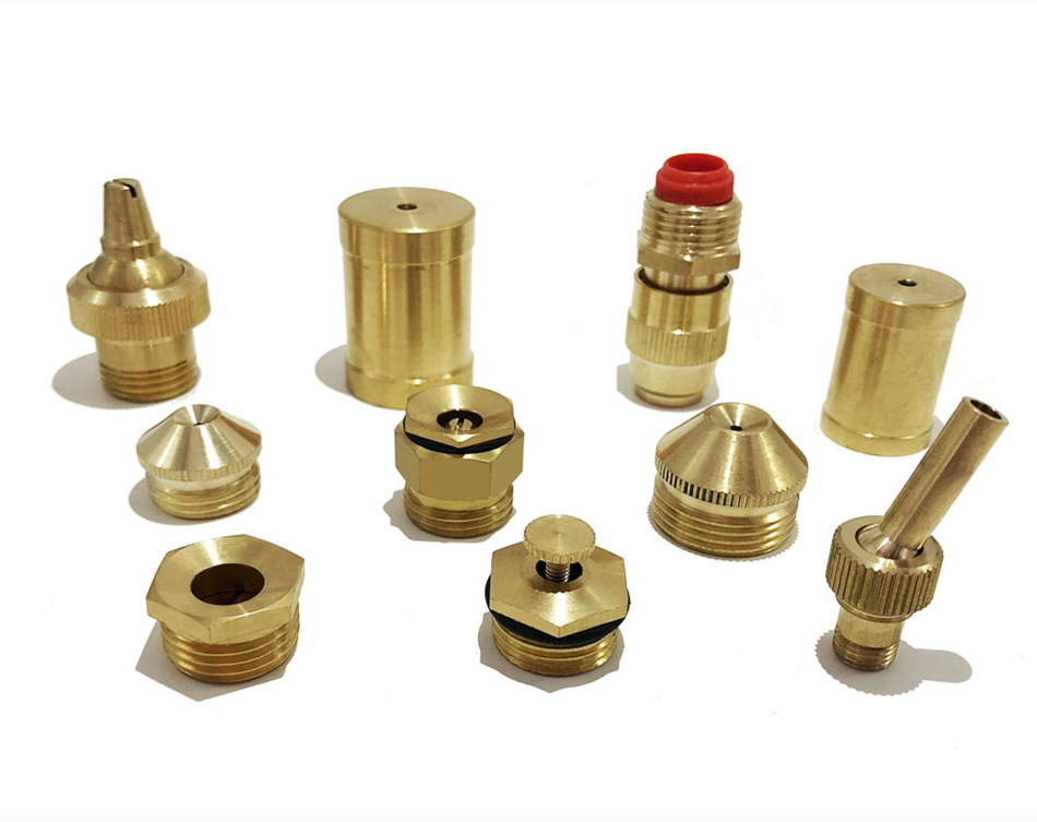 kj喷雾器铜本色铜可调直喷头雾化单孔子弹头除尘防锈耐高温高压