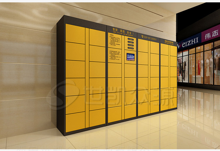 大连智能联网储物柜超市商场48门人脸识别寄存柜微信扫码储物柜厂
