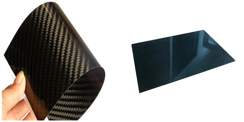 定制彩色3k碳纤维薄片 高强度碳纤维板 碳纤维材料碳纤维批发